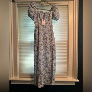 & Other Stories - GORGEOUS Linen hydrangea print dress